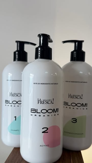 Tratamiento Bloom Organics de La Fresca en tres pasos